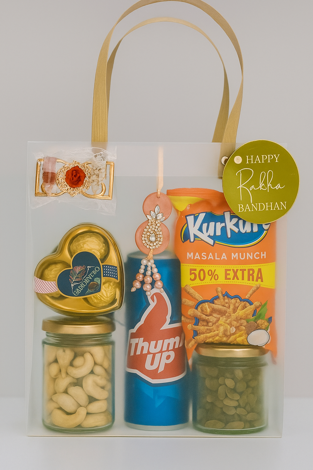 Transparent Gift Bag - Rakhi Hamper