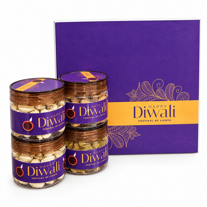 SGB Purple Diwali Dry Fruit Gift Hamper | 300g