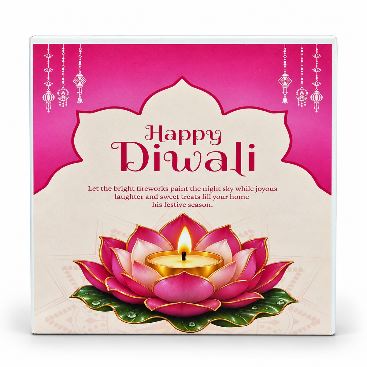 SGB Pink Lotus Diwali Dry Fruit Gift Hamper | 500g